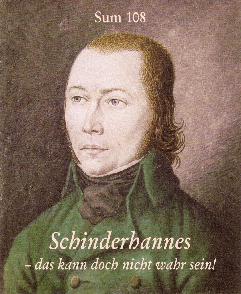 Cover des Buches ist ein zeitgenössisches Gemälde des Schinderhannes von Karl Matthias Ernst (1758-1830)