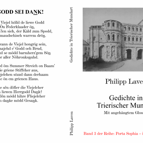 Bild des E-Book-Covers von Philipp Lavens "Gedichte in Trierischer Mundart".