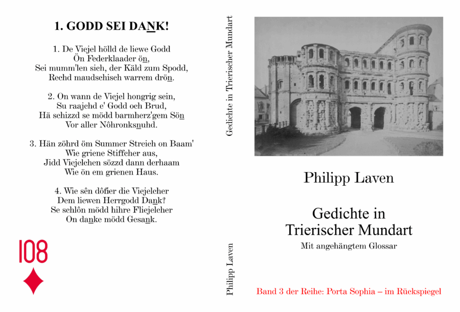 Bild des E-Book-Covers von Philipp Lavens "Gedichte in Trierischer Mundart".