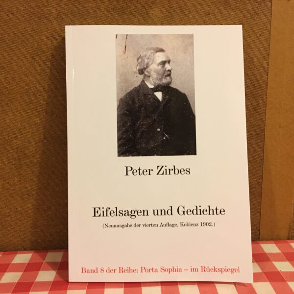 Foto des Front-Covers von "Eifelsagen und Gedichte" auf dem Küchentisch des Herausgebers.