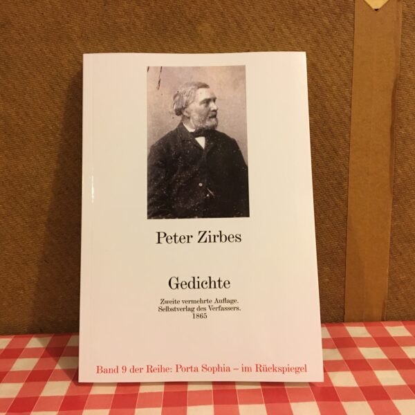 Bid von Peter Zirbes' "Gedichte, zweite vermehrte Auflage" als ungekürzter Nachdruck auf dem Küchentisch es Herausgebers.