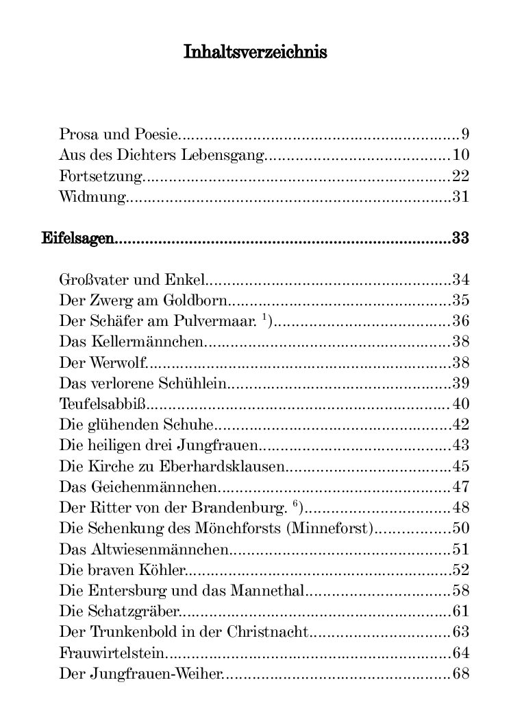 Eifelsagen, Lieder und Gedichte – Bild 3