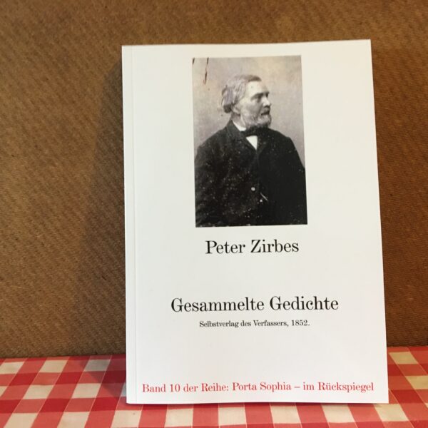 Foto der Vorderseite von Peter Zirbes' "Gesammelte Gedichte" auf dem Küchentisch des Herausgebers