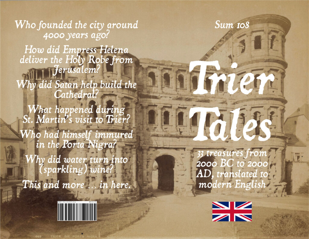 Trier Tales front cover and back cover.