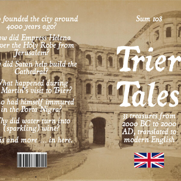 Trier Tales front cover and back cover.